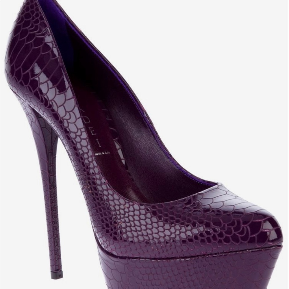 Casadei Purple Python Heels - Picture 2 of 6
